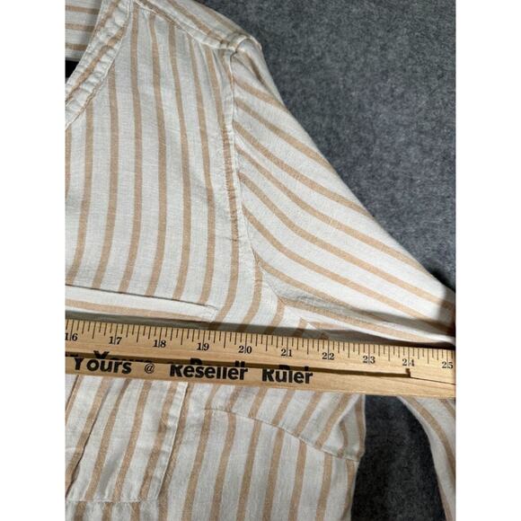Croft & Barrow Blouse Women XL Long Sleeve Tunic‎ Striped Staple Essential Relax - Picture 3 of 6